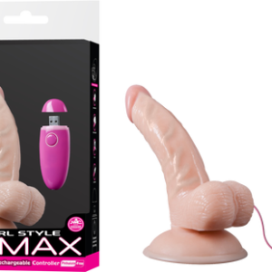FPBD140C00-051 - Vibrating Dong W/ Rechargeable Controller - 5" (Flesh) - 4892503161229