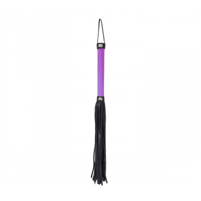 love in leather Satin Handle Soft Short Whip Purple WHI036PUR 2389036162110 Detail